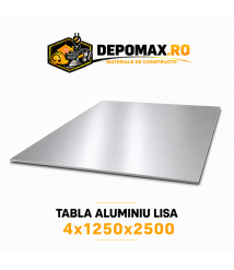 Tabla aluminiu lisa 4mm, 1250x2500mm (5754)
